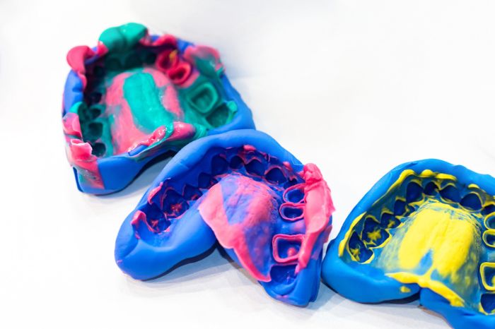 moldagem com silicone de adição