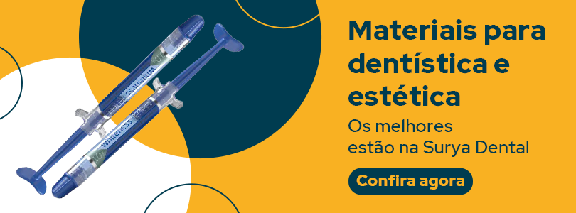 Banner final de materiais para dentística e estética na Surya Dental.