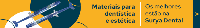 Banner fino materiais para dentística e estética.
