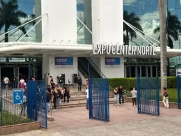 Entrada do ExpoCenter Norte em São Paulo