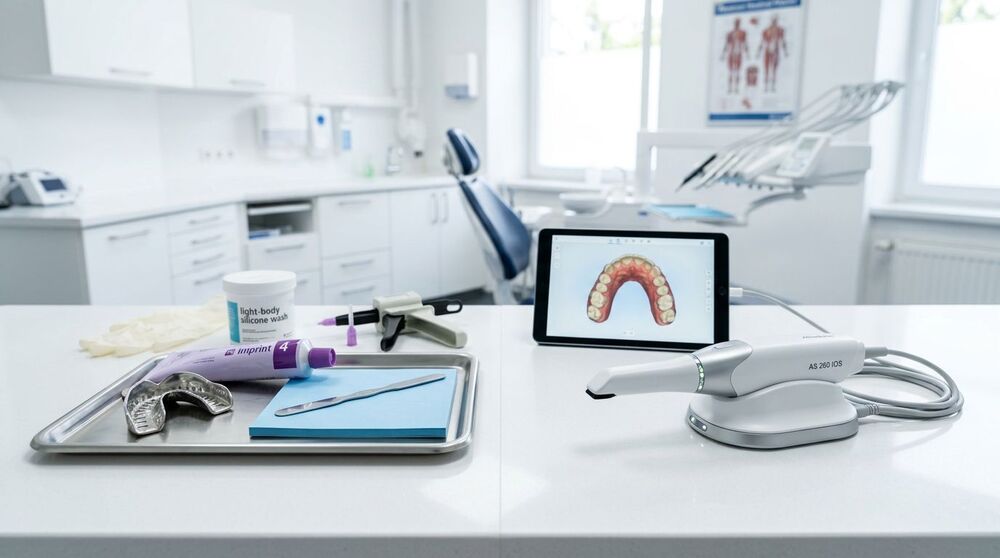 Equipamentos odontológicos em consultório moderno